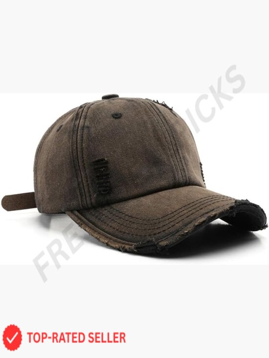 Washed Distressed Vintage Baseball Cap Unconstructed Cotton Dad Hat Trendy main image 4